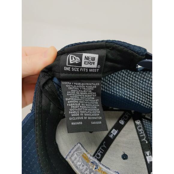 New Era 9Forty Snapback Mesh Back Hat OSFM Adjustable E.F. Transit Blue - Picture 11 of 12